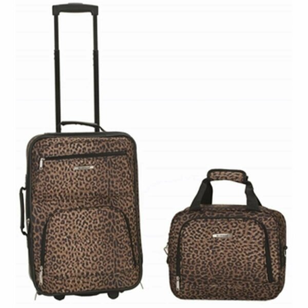 Rockland 2 PC LEOPARD LUGGAGE SET - LEOPARD F102-LEOPARD